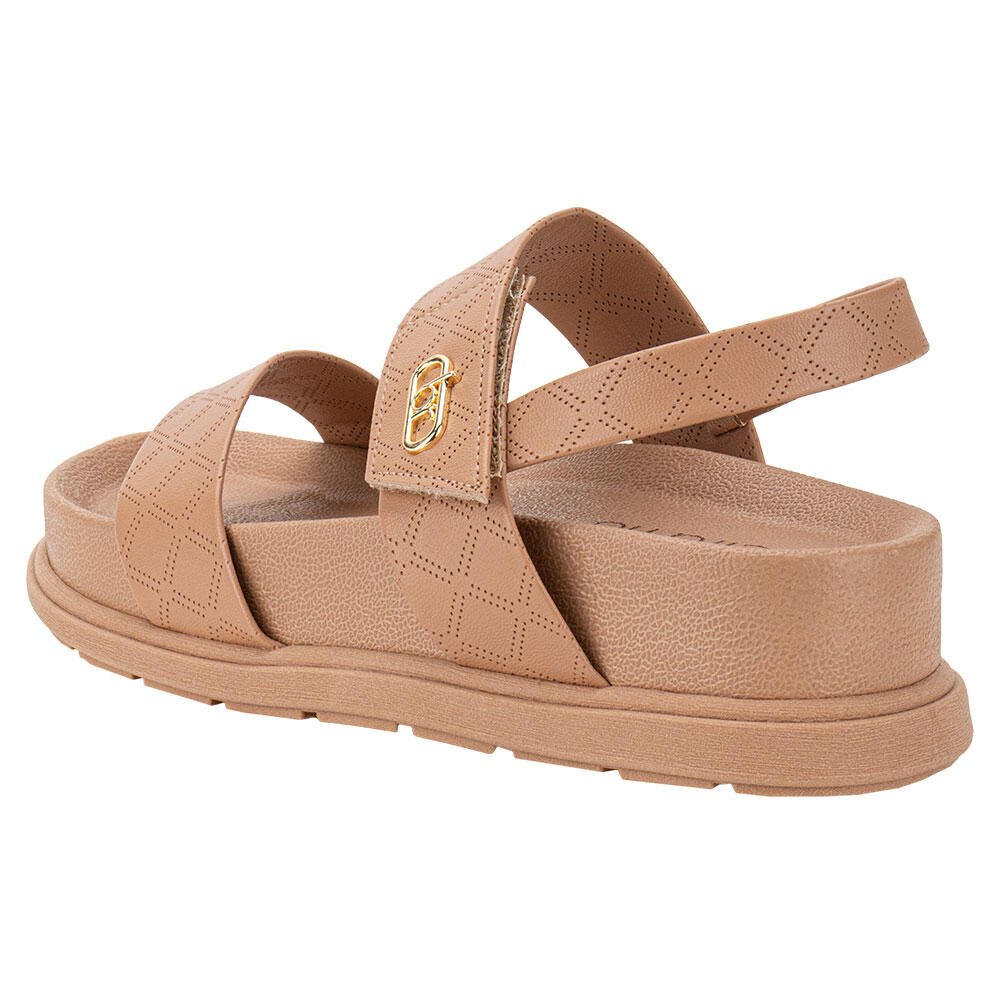 SANDÁLIA FEMININA FLAT BEIRA RIO 8534102  Bege 3