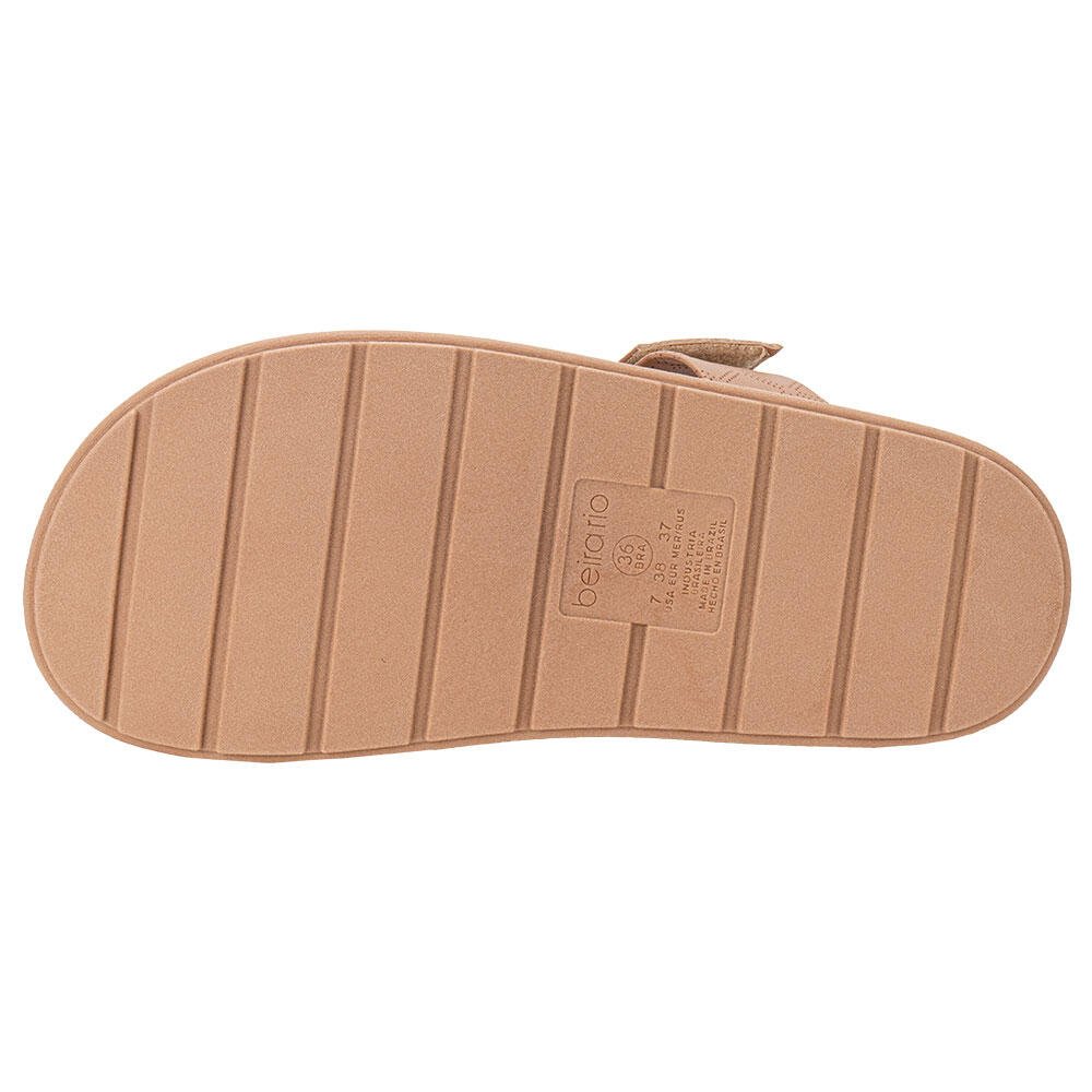SANDÁLIA FEMININA FLAT BEIRA RIO 8534102  Bege 4
