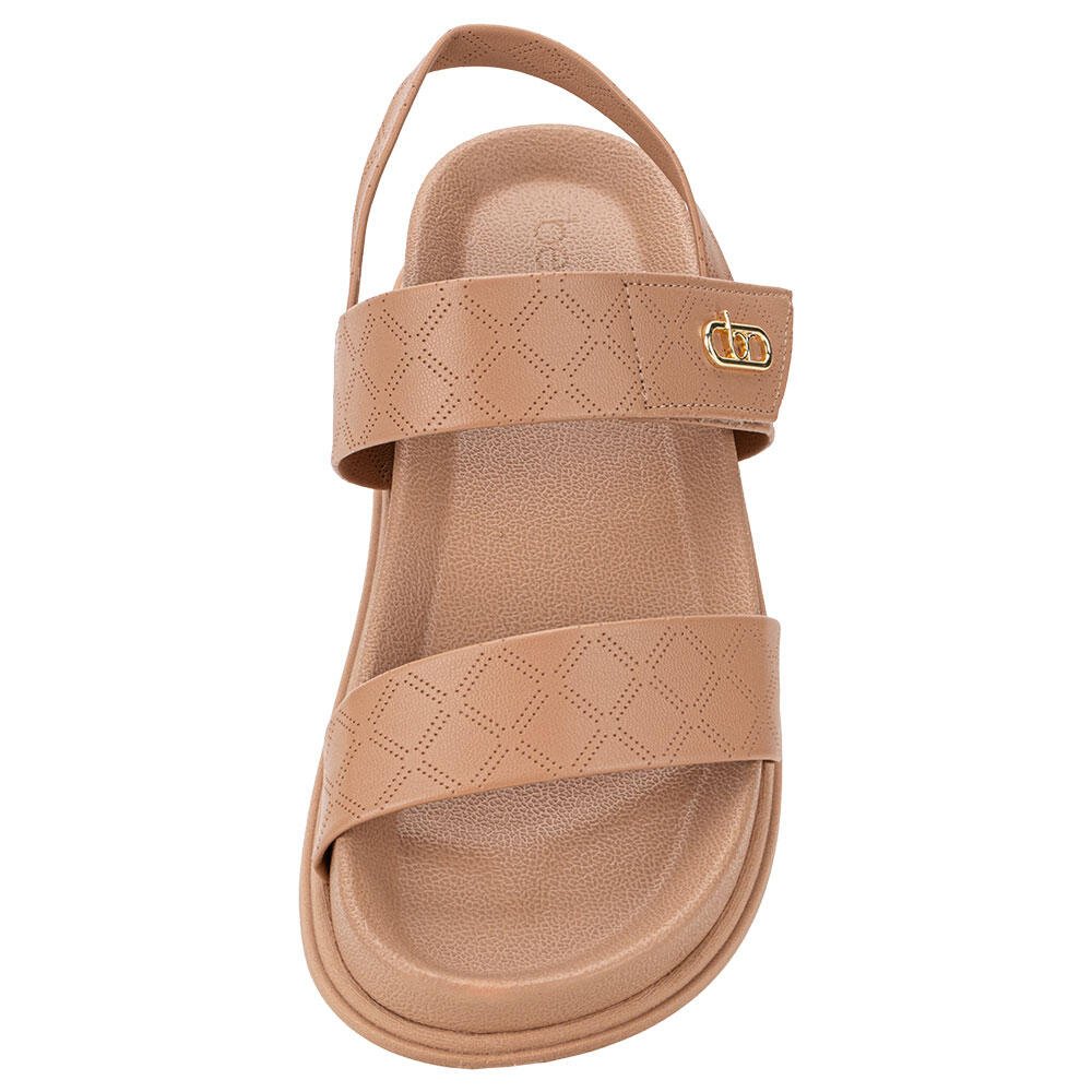 SANDÁLIA FEMININA FLAT BEIRA RIO 8534102  Bege 5