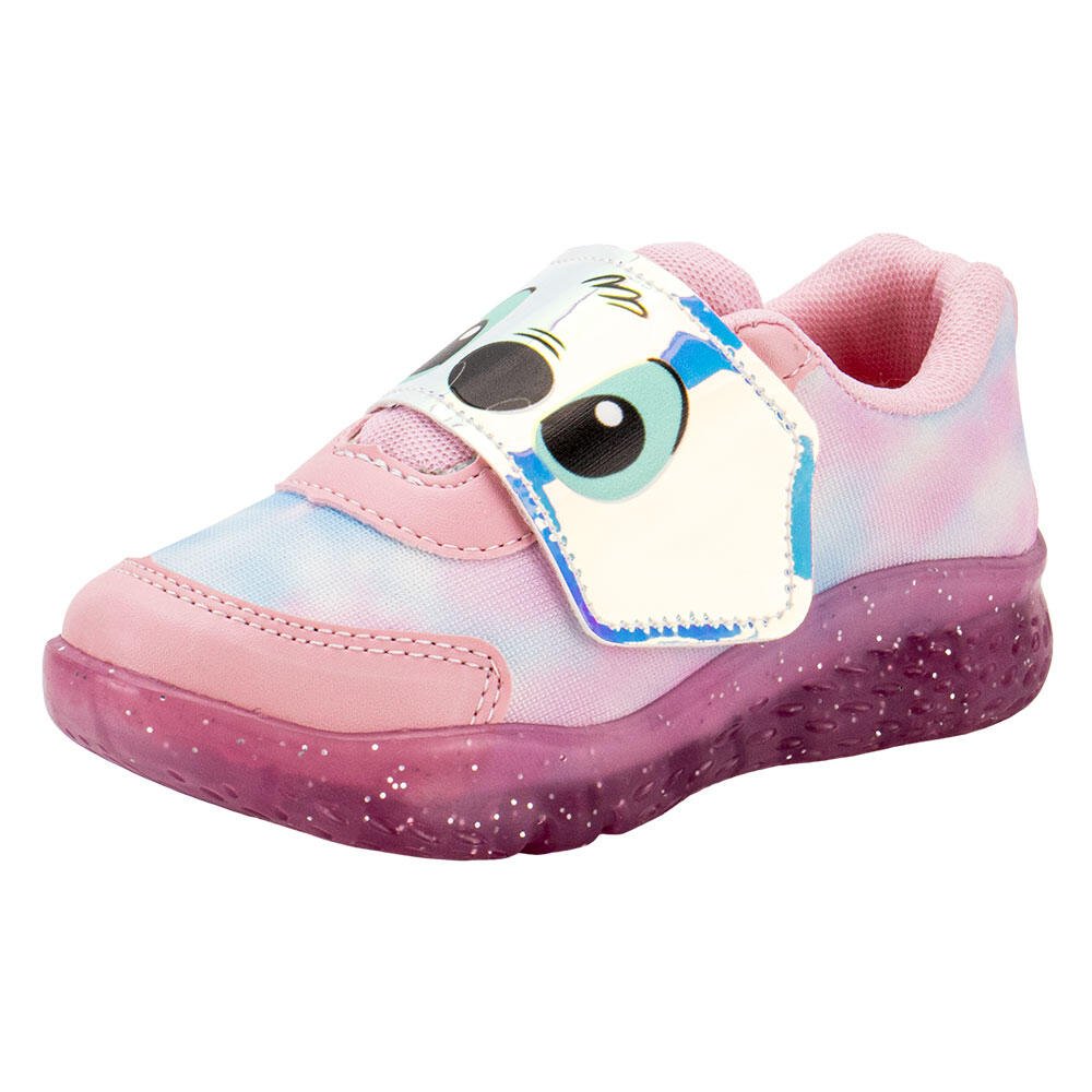 TÊNIS INFANTIL LED MINIPÉ MP2410P  Rosa 1