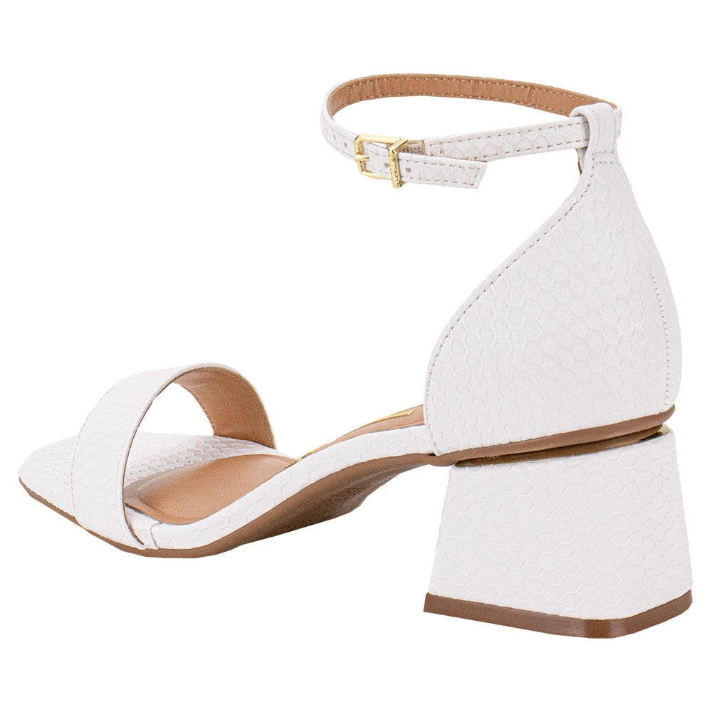 SANDÁLIA FEMININA SALTO GROSSO VIZZANO 6428104  Branco 3