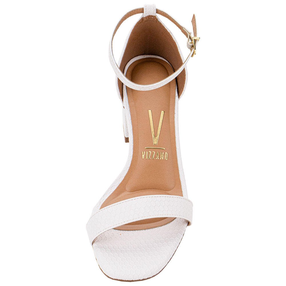 SANDÁLIA FEMININA SALTO GROSSO VIZZANO 6428104  Branco 5