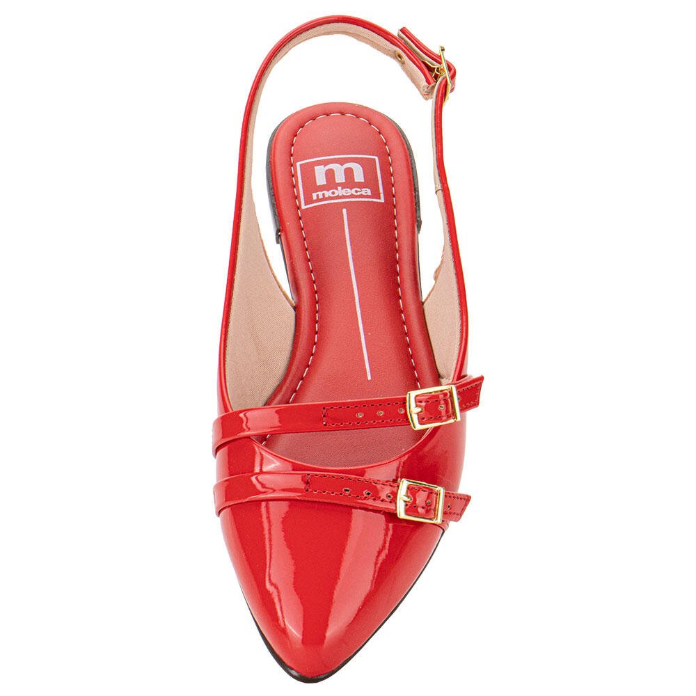 SAPATO FEMININO MULE MOLECA 5444332 Vermelho 5