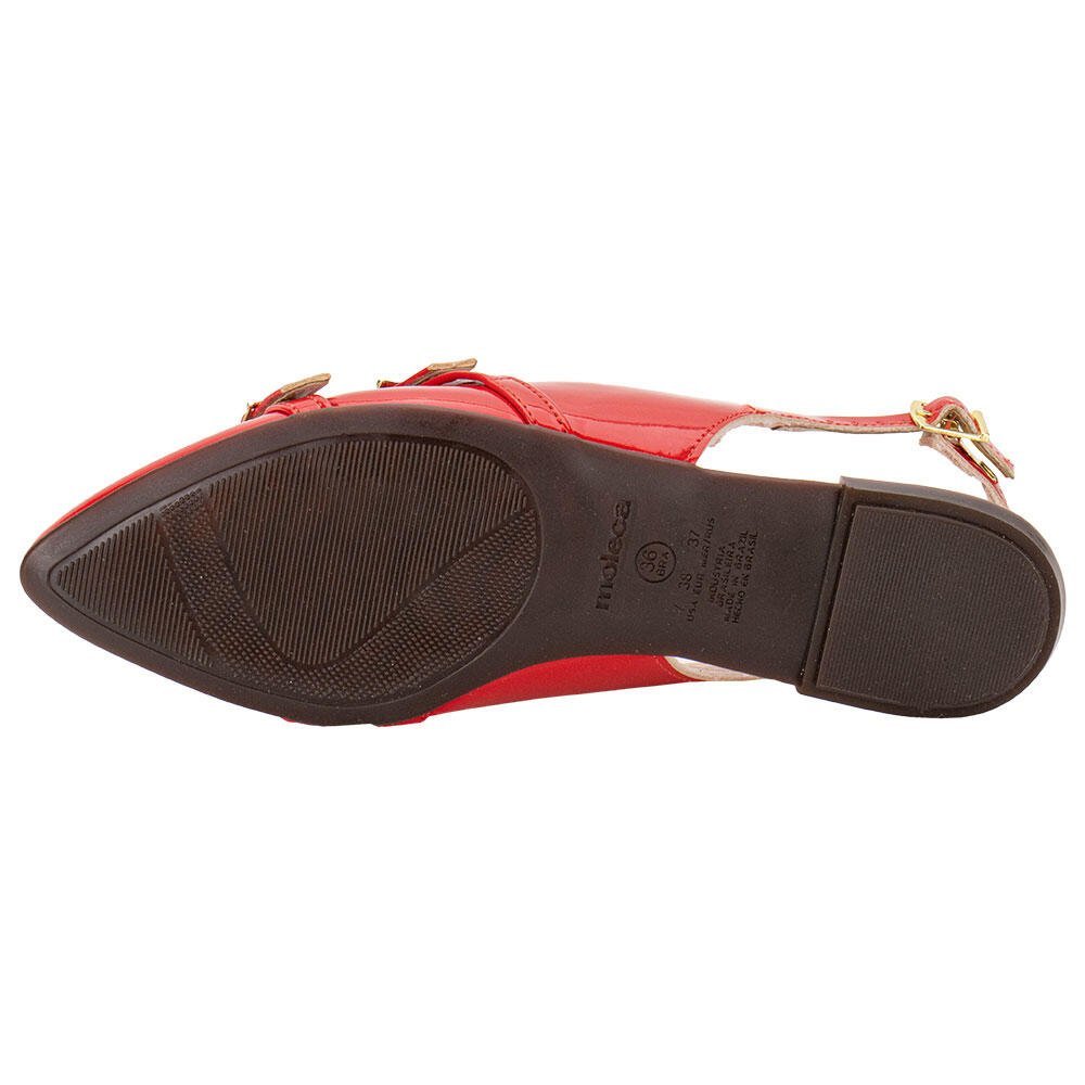 SAPATO FEMININO MULE MOLECA 5444332 Vermelho 3