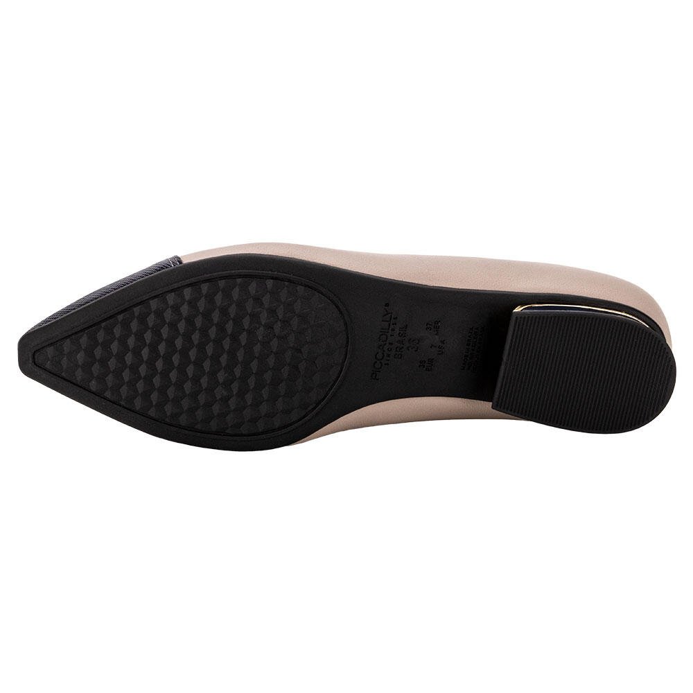 SAPATO FEMININO SALTO GROSSO PICCADILLY 279034  Cinza/Azul 4