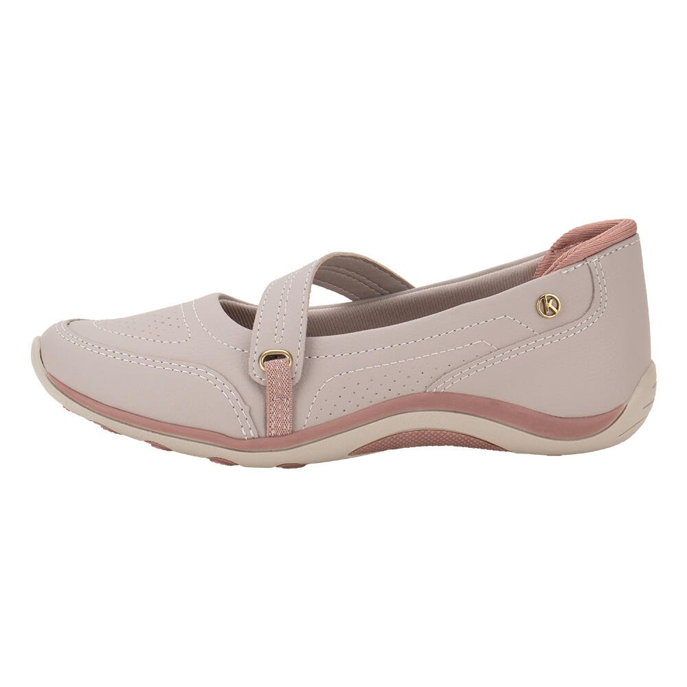 TÊNIS FEMININO SLIP ON KOLOSH C31101  Cinza/Rosa 2