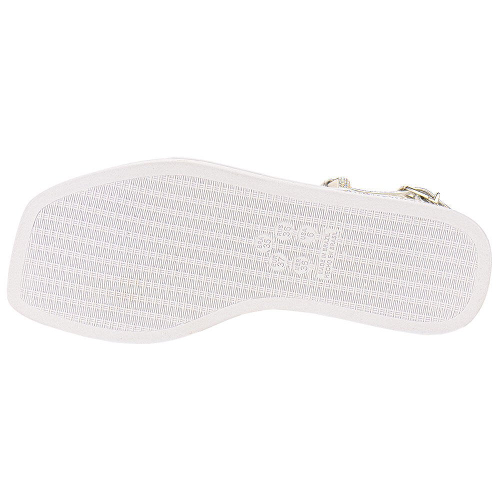 SANDÁLIA FEMININA FLAT RAMARIM 249106  Prata 4