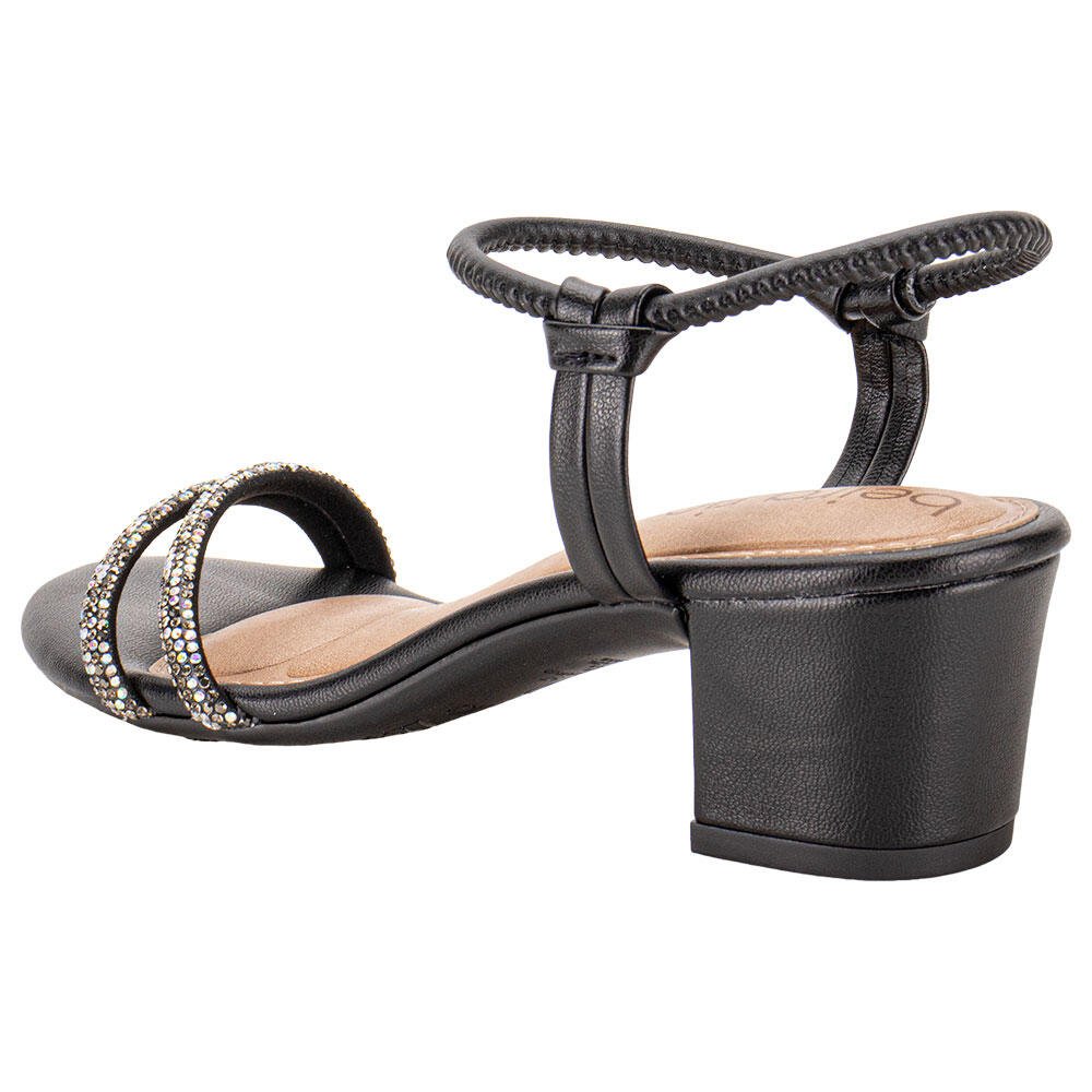 SANDÁLIA FEMININA SALTO GROSSO BEIRA RIO 82461205  Preto 3