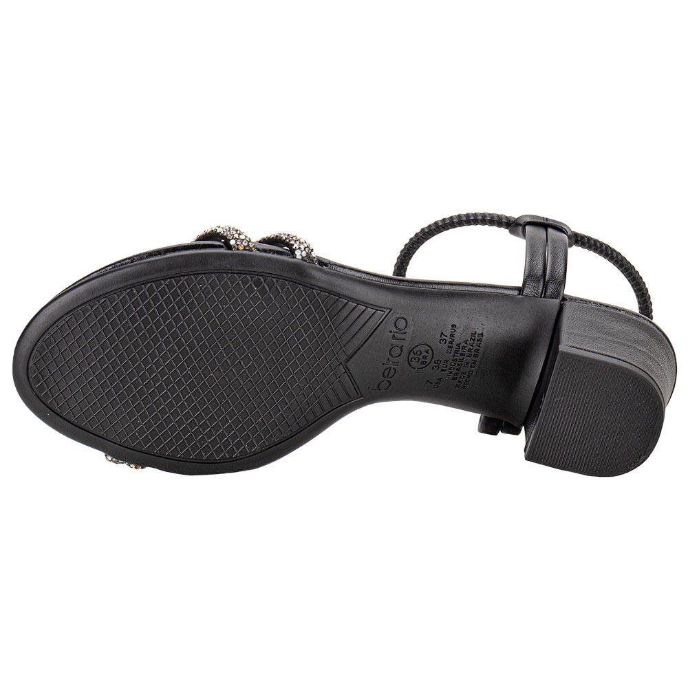 SANDÁLIA FEMININA SALTO GROSSO BEIRA RIO 82461205  Preto 4