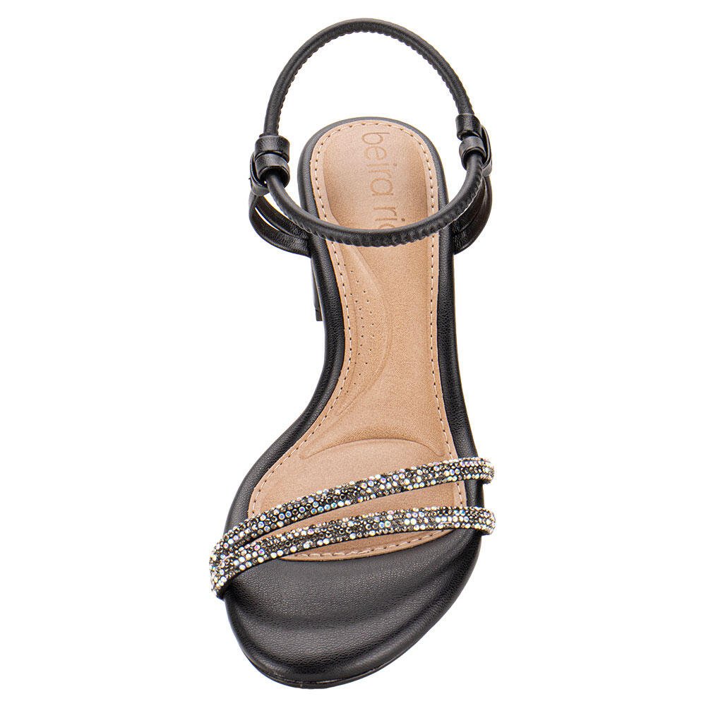SANDÁLIA FEMININA SALTO GROSSO BEIRA RIO 82461205  Preto 5