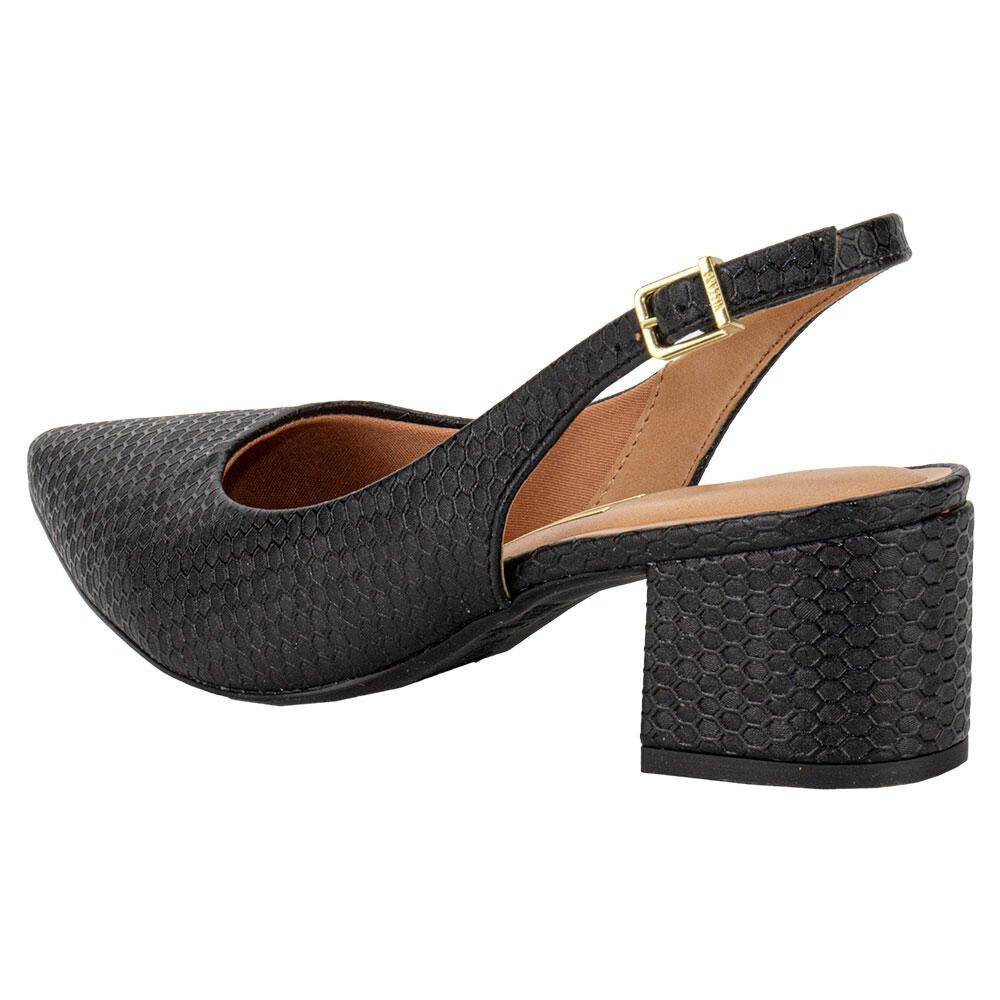 SAPATO FEMININO SALTO GROSSO VIZZANO 1220311 Preto 2