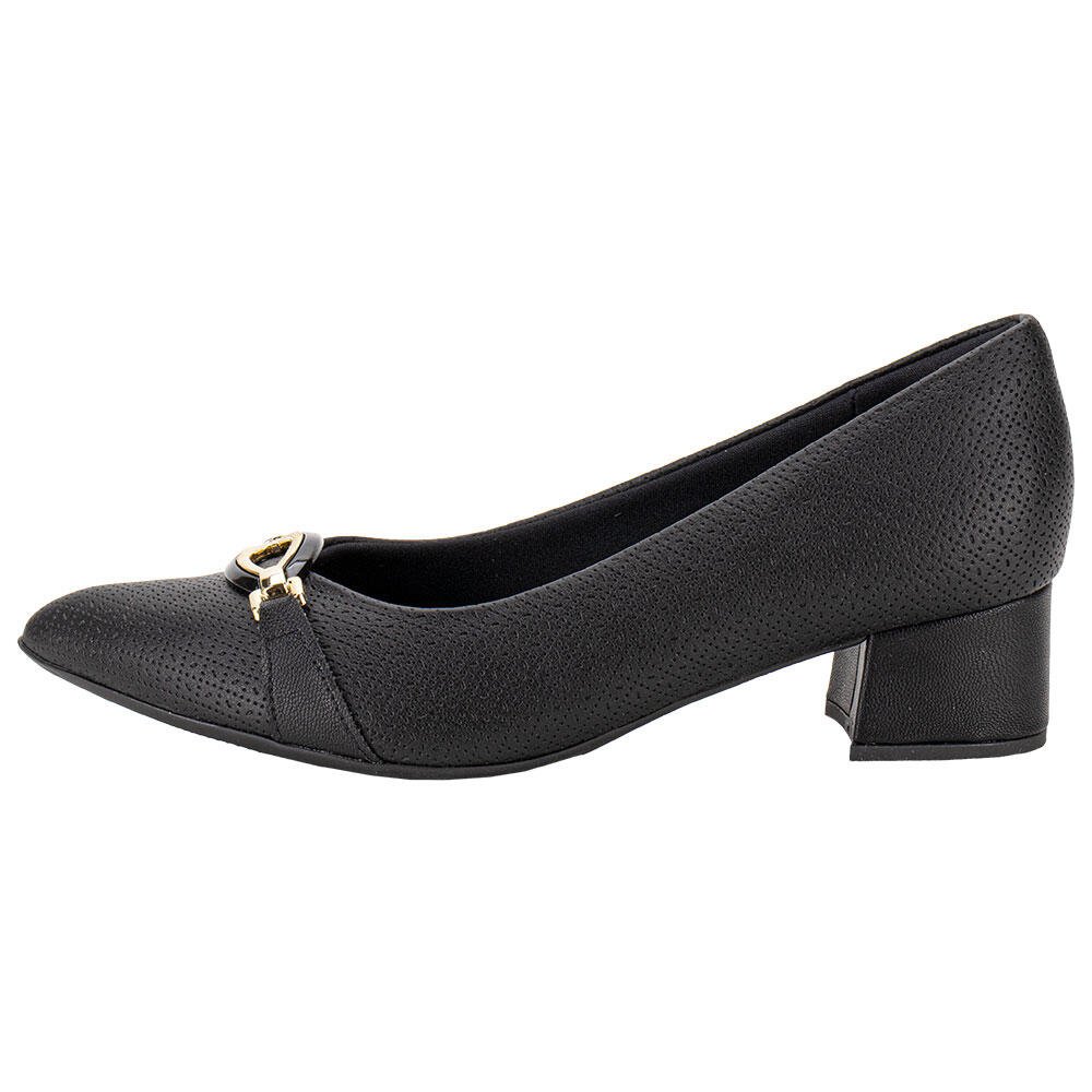 SAPATO FEMININO SALTO GROSSO PICCADILLY 739064  Preto 2