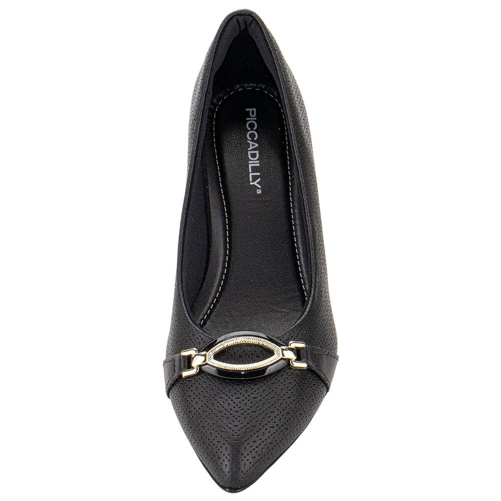 SAPATO FEMININO SALTO GROSSO PICCADILLY 739064  Preto 5