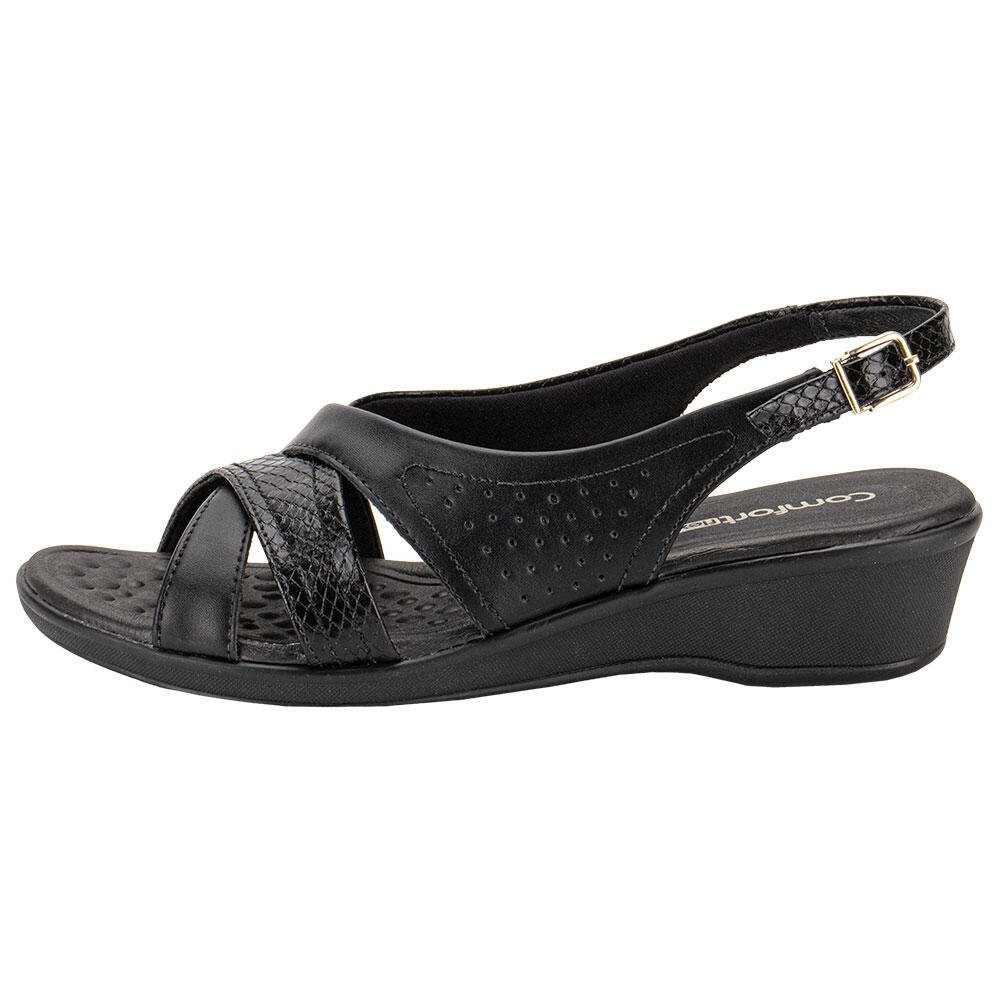 SANDÁLIA FEMININA ANABELA COMFORTFLEX 2472405 Preto 2