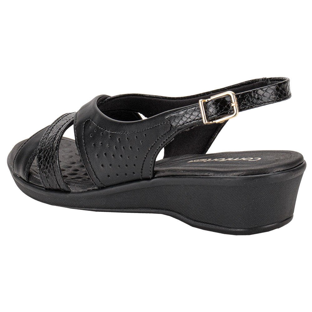 SANDÁLIA FEMININA ANABELA COMFORTFLEX 2472405 Preto 3