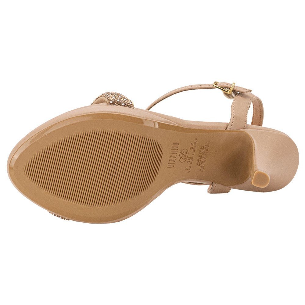 SANDÁLIA FEMININA SALTO FINO VIZZANO - 62101039 Dourado 3