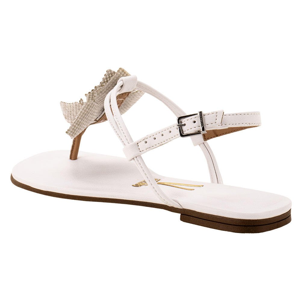 SANDÁLIA FEMININA FLAT VIZZANO 6447218  Branco 3