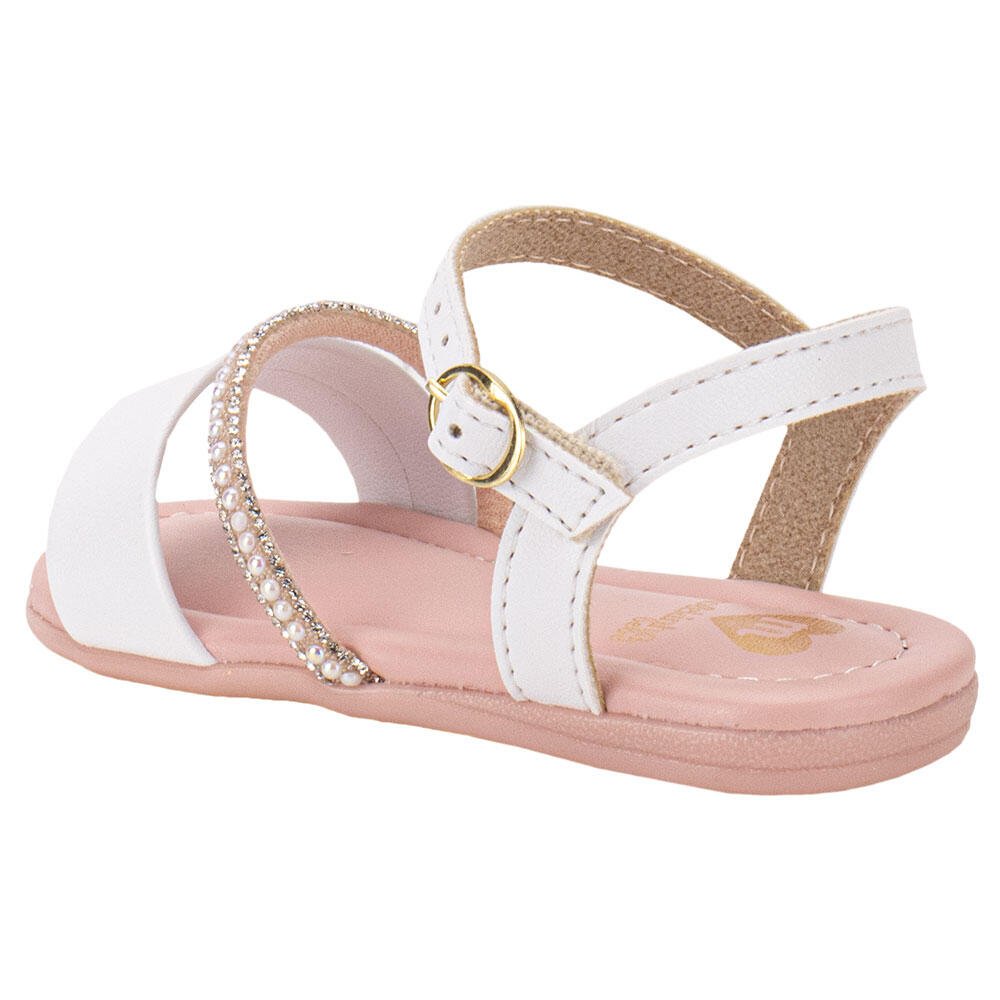 SANDÁLIA INFANTIL MOLEKINHA 2114277  Branco/Rosa 3