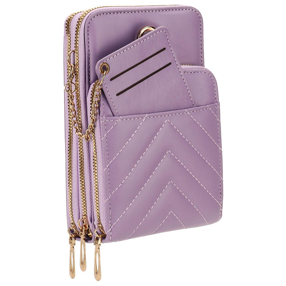 BOLSA FEMININA TRANSVERSAL H.E SQ2397 Roxo 2