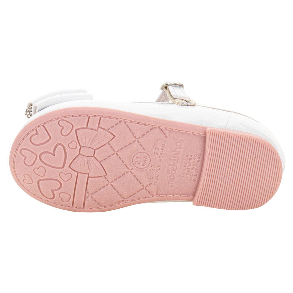 SAPATILHA INFANTIL BABY MOLEKINHA 21061059  Branco 4