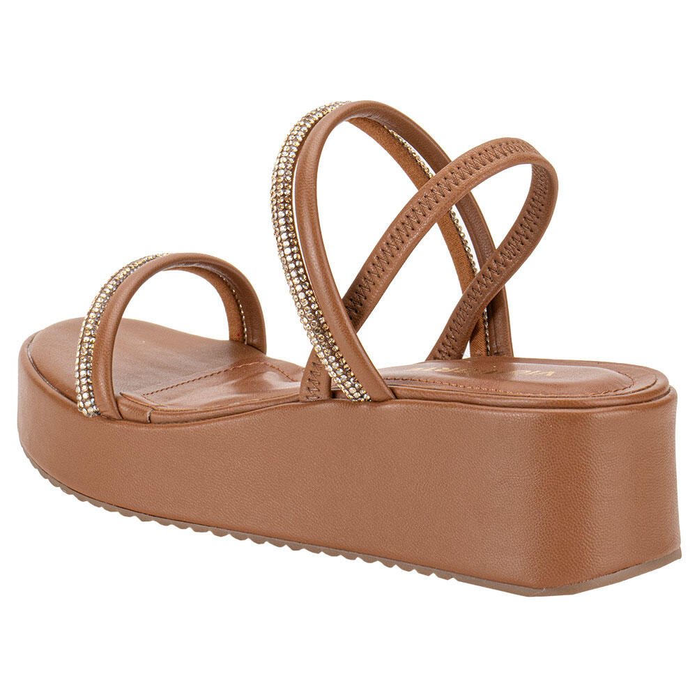 SANDÁLIA FEMININA ANABELA VIA MARTE 167008 Camel 3