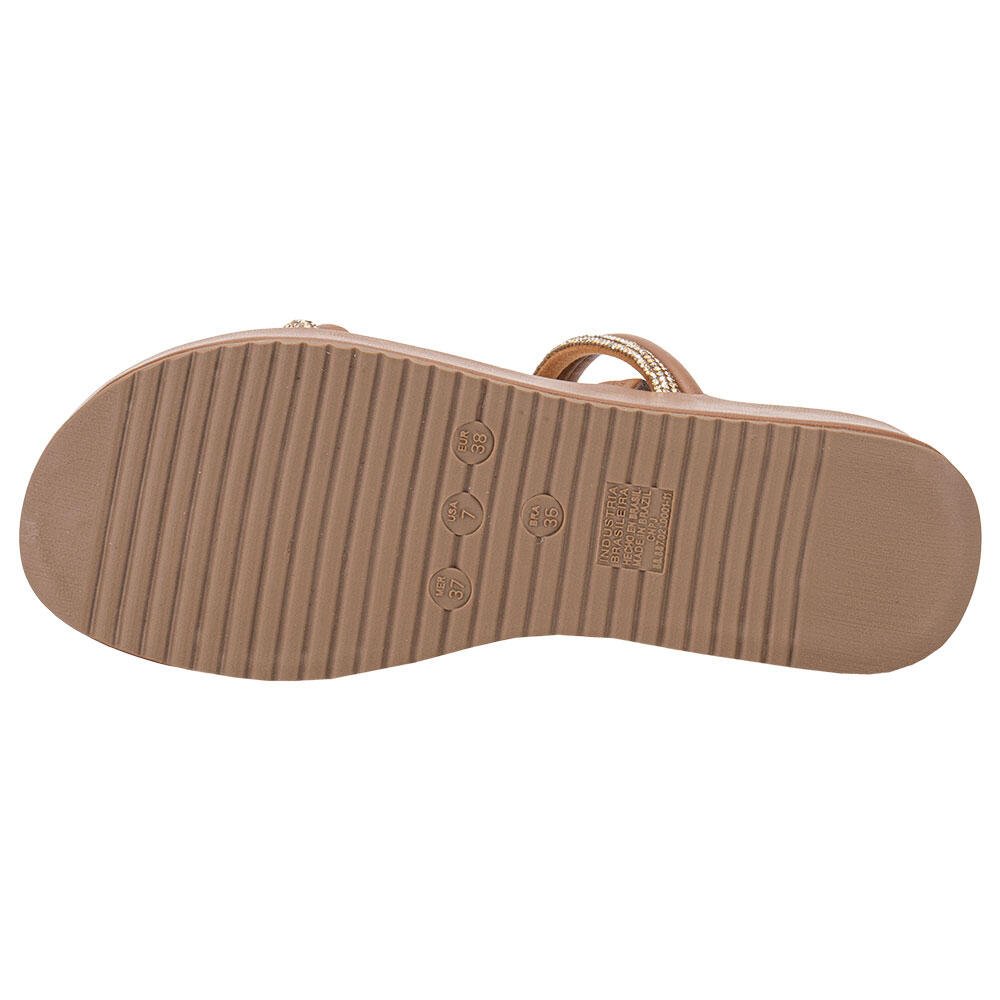 SANDÁLIA FEMININA ANABELA VIA MARTE 167008 Camel 4