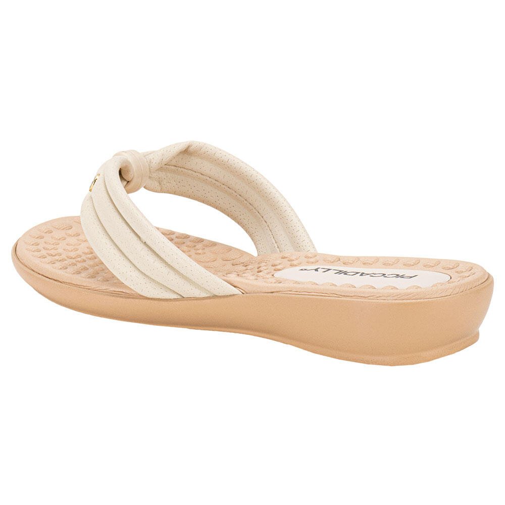 TAMANCO FEMININO FLAT PICCADILLY 500371 Bege 3