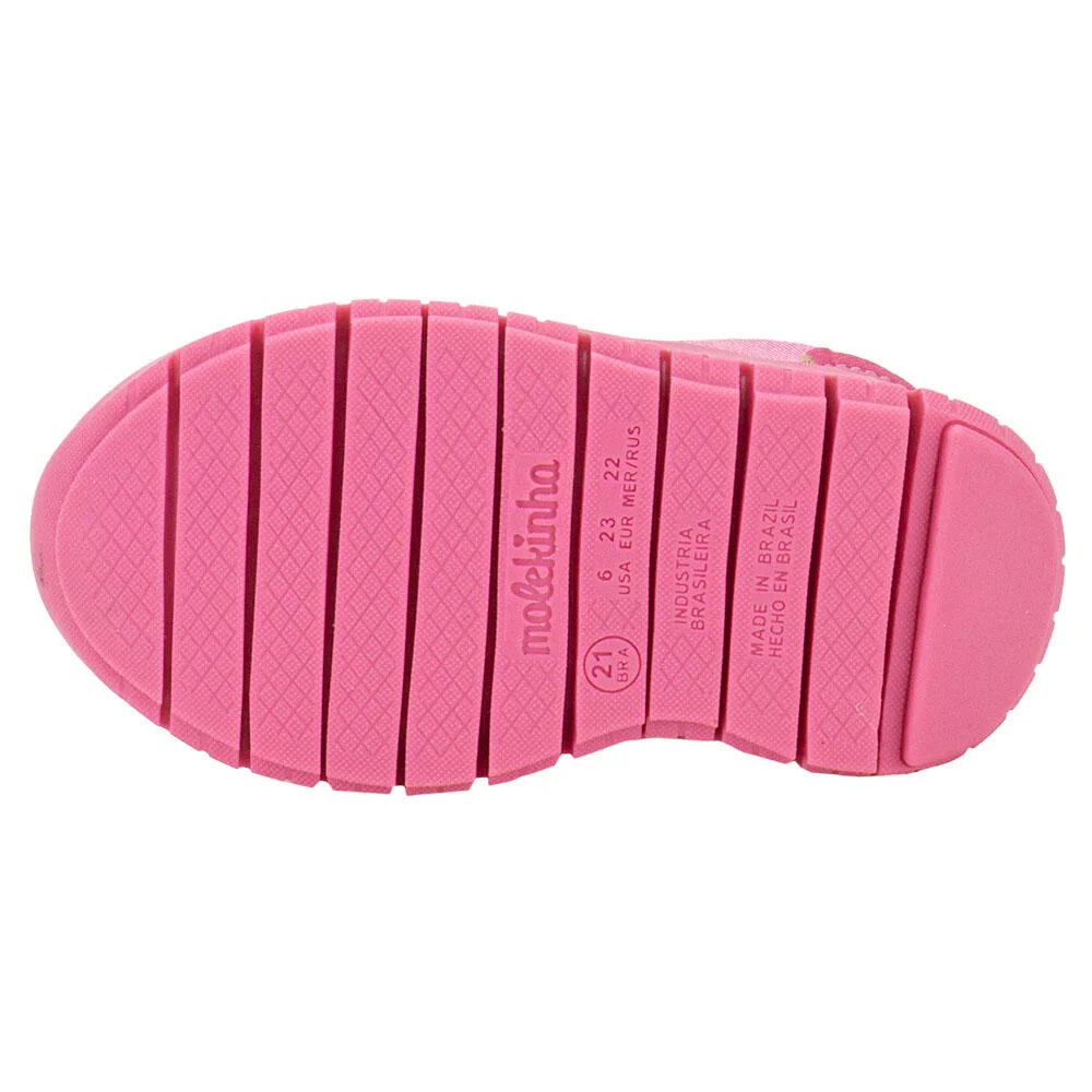 TÊNIS INFANTIL SLIP ON BABY MOLEKINHA 2736100 Rosa 4