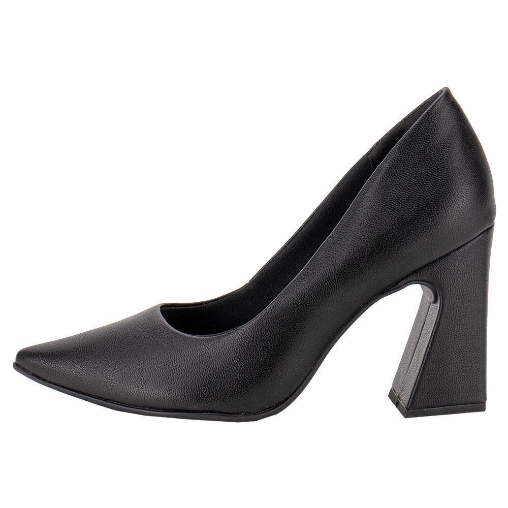 SAPATO FEMININO SALTO GROSSO PICCADILLY 749101 Preto 2