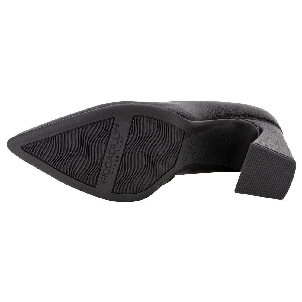 SAPATO FEMININO SALTO GROSSO PICCADILLY 749101 Preto 4