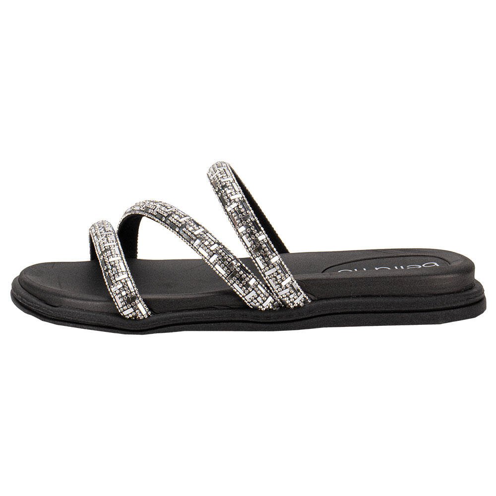 TAMANCO FEMININO FLAT BEIRA RIO 8488108  Prata 2