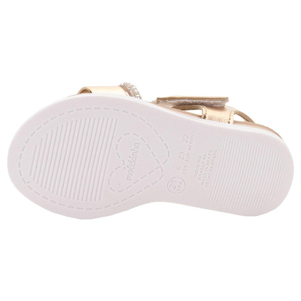 SANDÁLIA INFANTIL BABY MOLEKINHA 2714425  Dourado 4