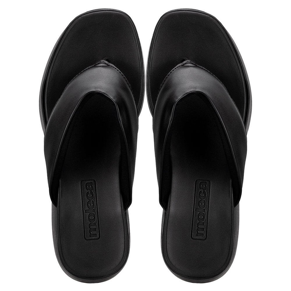 TAMANCO FEMININO SALTO GROSSO MOLECA 5503105 Preto 5