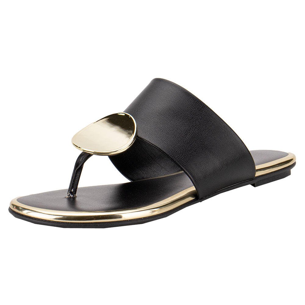 TAMANCO FEMININO FLAT BEIRA RIO 8367657 Preto 1