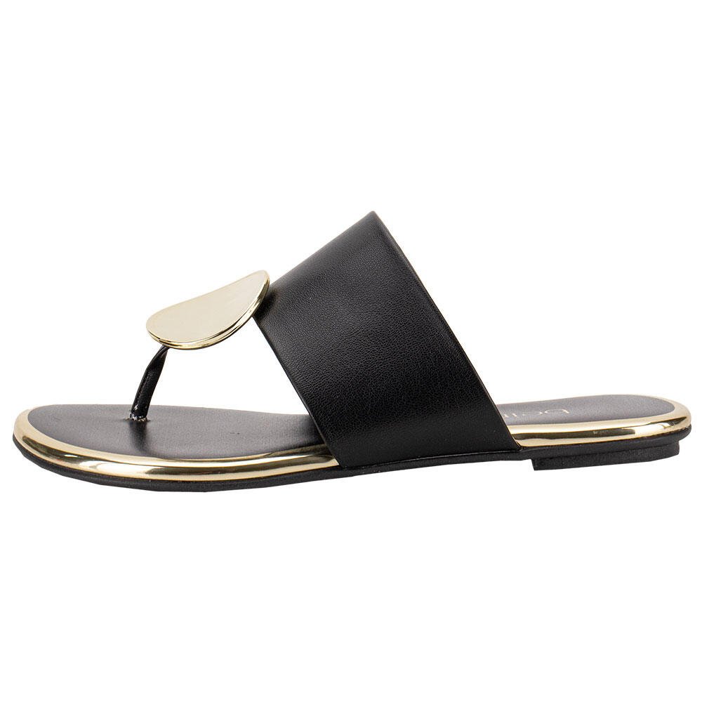 TAMANCO FEMININO FLAT BEIRA RIO 8367657 Preto 2