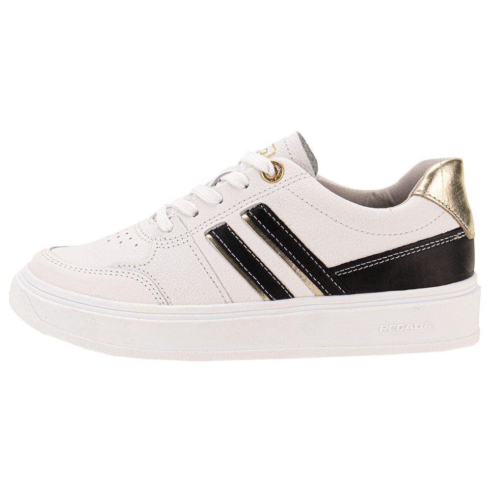 TÊNIS FEMININO CASUAL PEGADA 211302  Branco/Preto 2