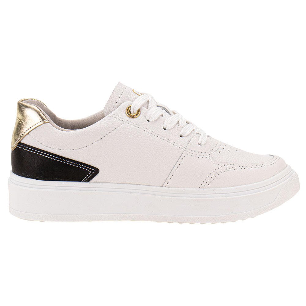 TÊNIS FEMININO CASUAL PEGADA 211302  Branco/Preto 5