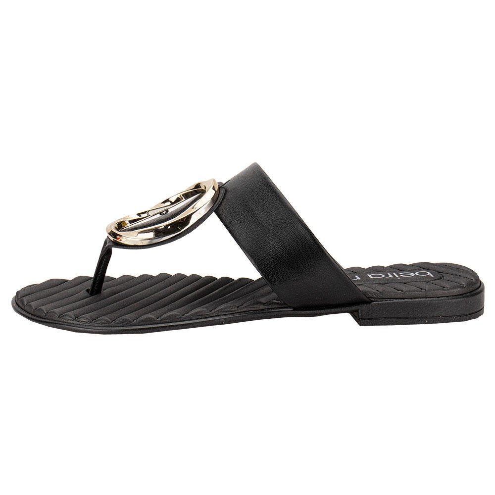TAMANCO FEMININO FLAT BEIRA RIO 8519108 Preto 2