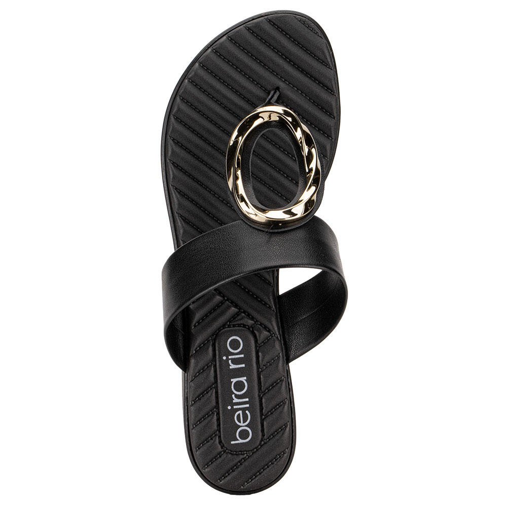 TAMANCO FEMININO FLAT BEIRA RIO 8519108 Preto 5