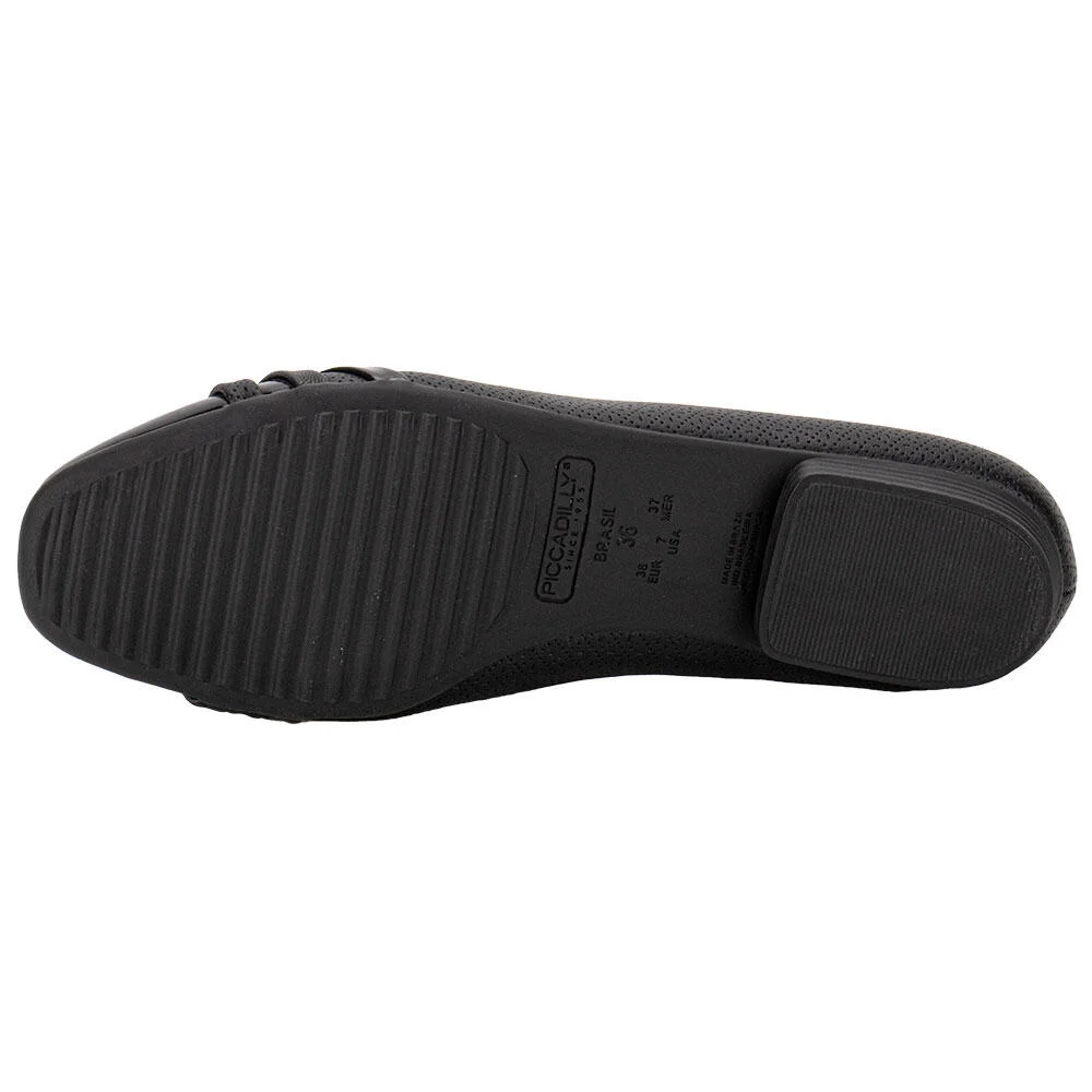SAPATILHA FEMININA FLAT PICCADILLY 250233  Preto 4