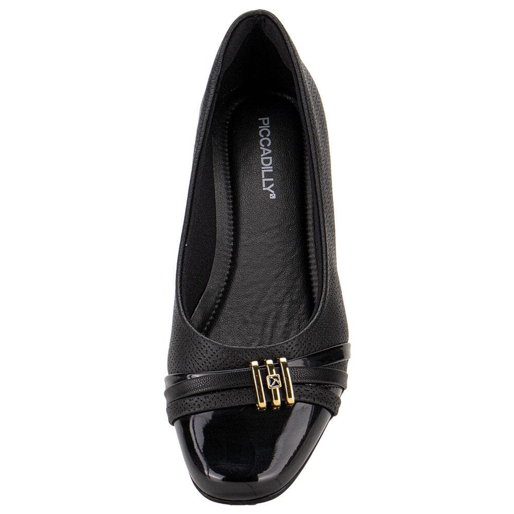 SAPATILHA FEMININA FLAT PICCADILLY 250233  Preto 5