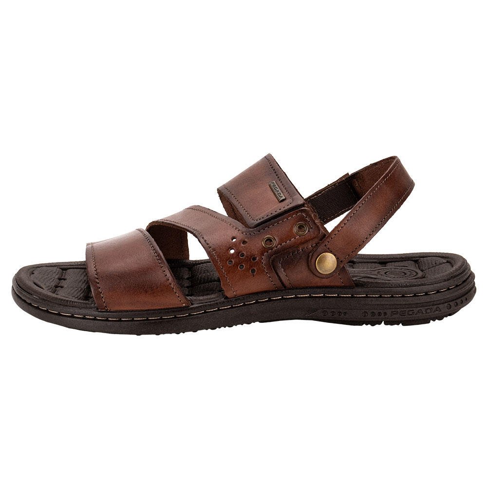 SANDÁLIA MASCULINA PEGADA 131224  Marrom 2