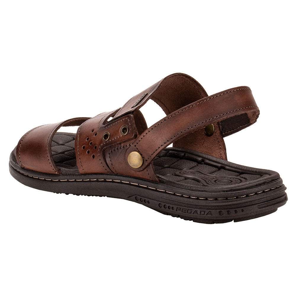 SANDÁLIA MASCULINA PEGADA 131224  Marrom 3