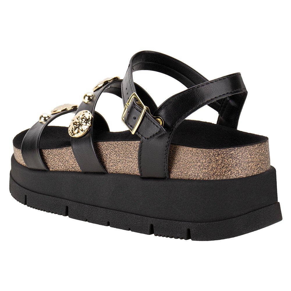 SANDÁLIA FEMININA FLAT MOLECA 5513104 Preto 3