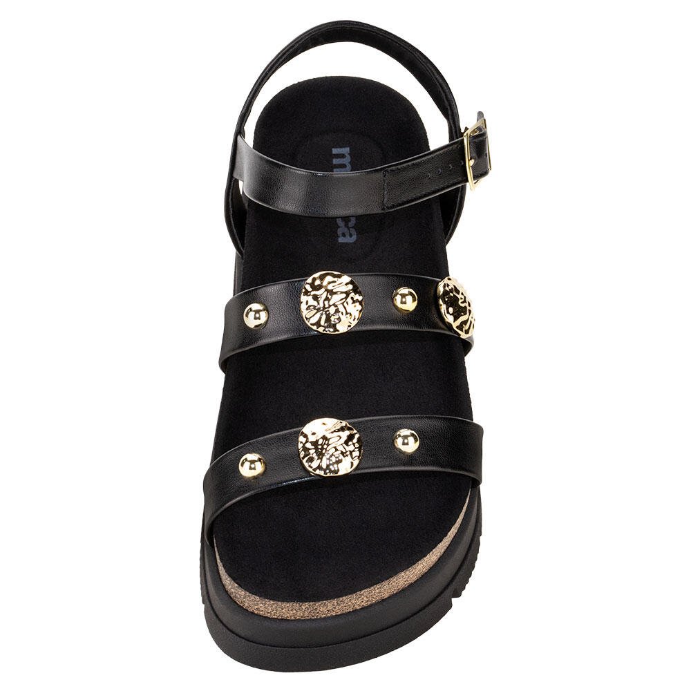 SANDÁLIA FEMININA FLAT MOLECA 5513104 Preto 5