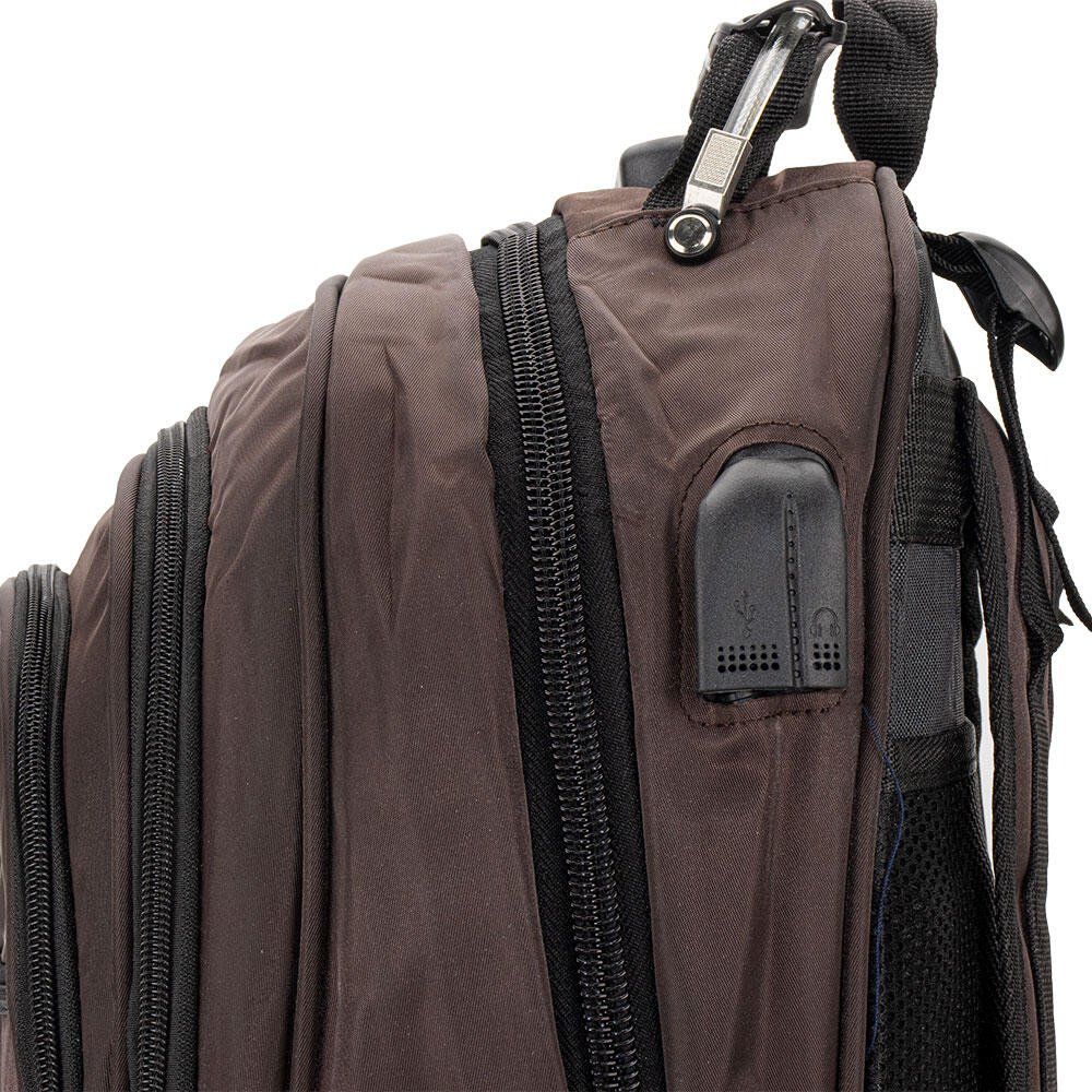 MOCHILA MASCULINA ROYAL STYLE 3509 Marrom 5