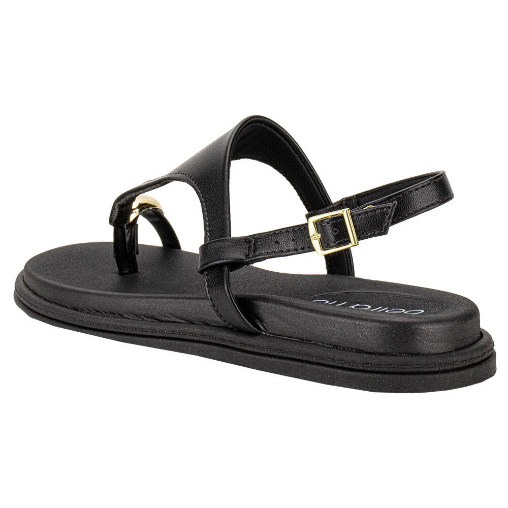 SANDÁLIA FEMININA FLAT BEIRA RIO 8513313  Preto 3