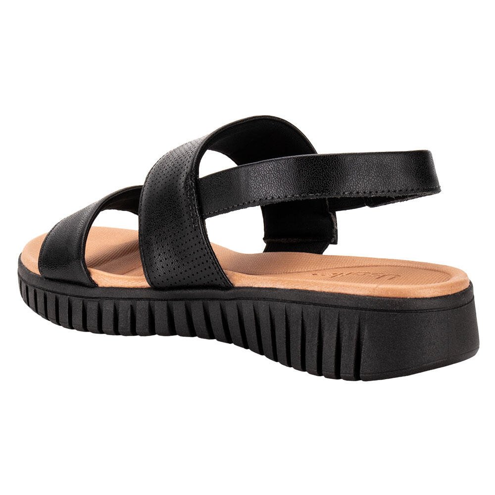 SANDÁLIA FEMININA FLAT USAFLEX AH0116  Preto 3