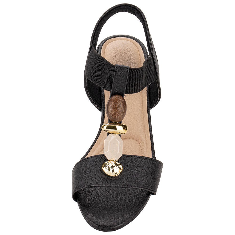 SANDÁLIA FEMININA SALTO GROSSO MODARE 7109465  Preto 5