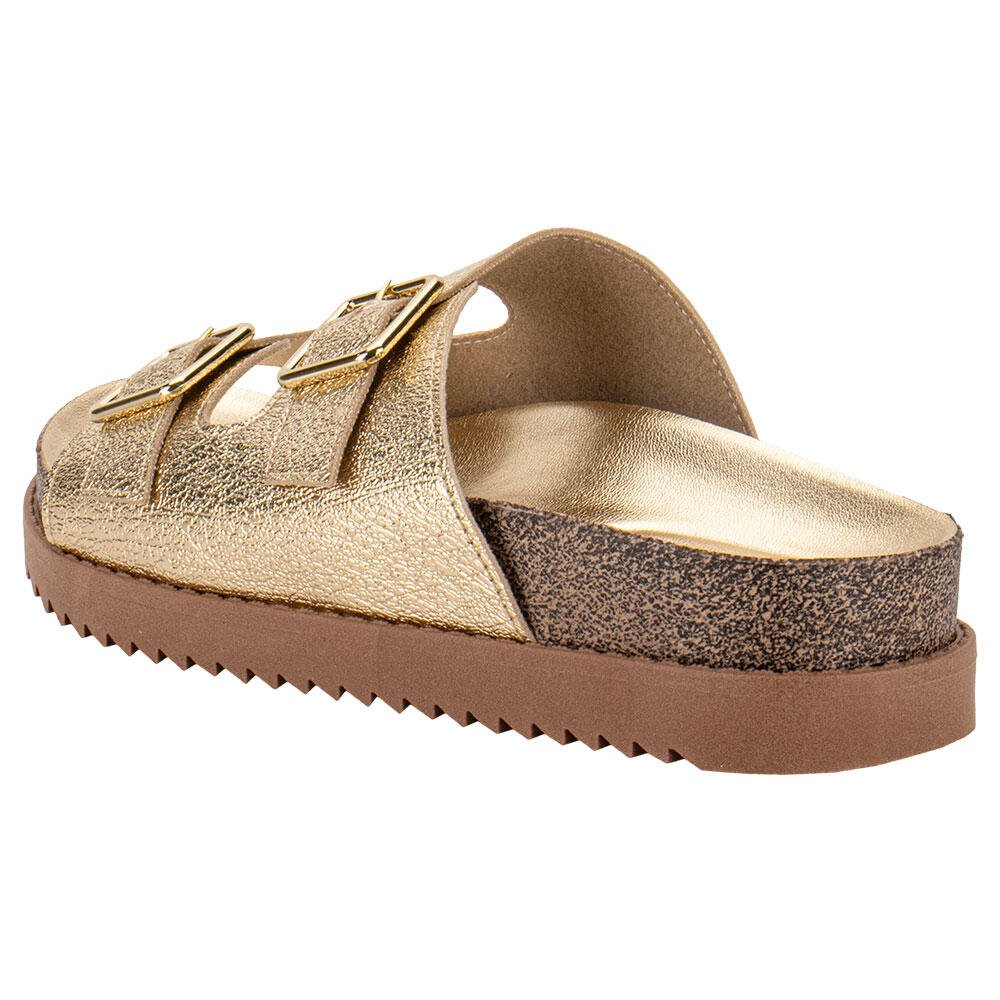 SANDÁLIA FEMININA CONFORTO MOLECA 5500105 Dourado 3
